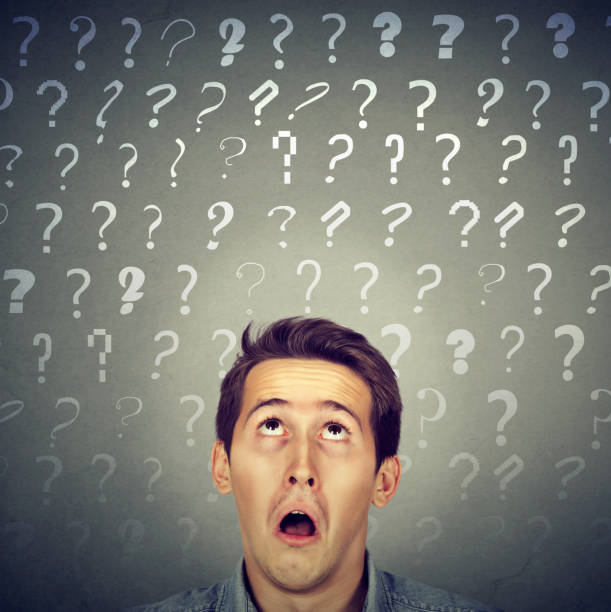 istock Confused curious shocked man thinking looking up has many questions and no answer 661885732
