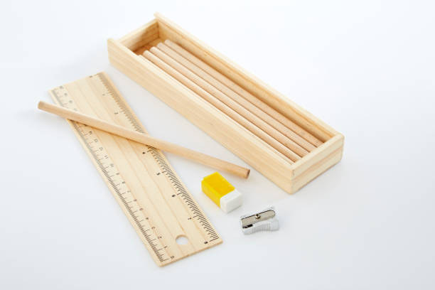 istock Wooden pencil box 661886774