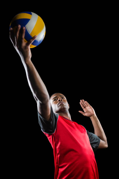 istock Sportsman playing a volleyball 661922574