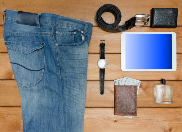 istock Men casual outfits and accessories 661945180