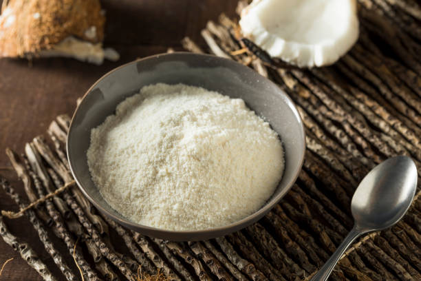 istock Raw Organic Dry White Coconut Flour 661964410