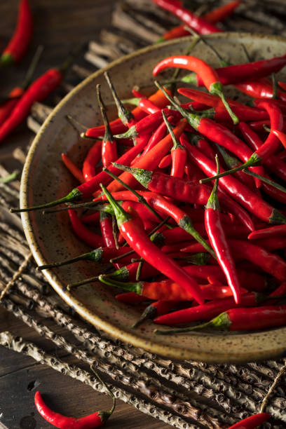 istock Raw Organic Red Thai Peppers 661970412
