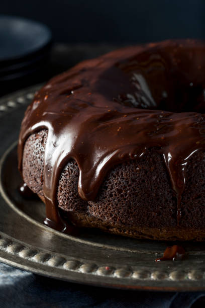 istock Sweet Homemade Dark Chocolate Bundt Cake 661972640