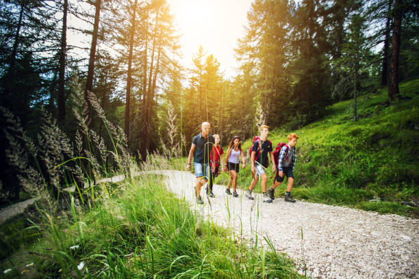 istock Adventures on the Dolomites: family together 661996992