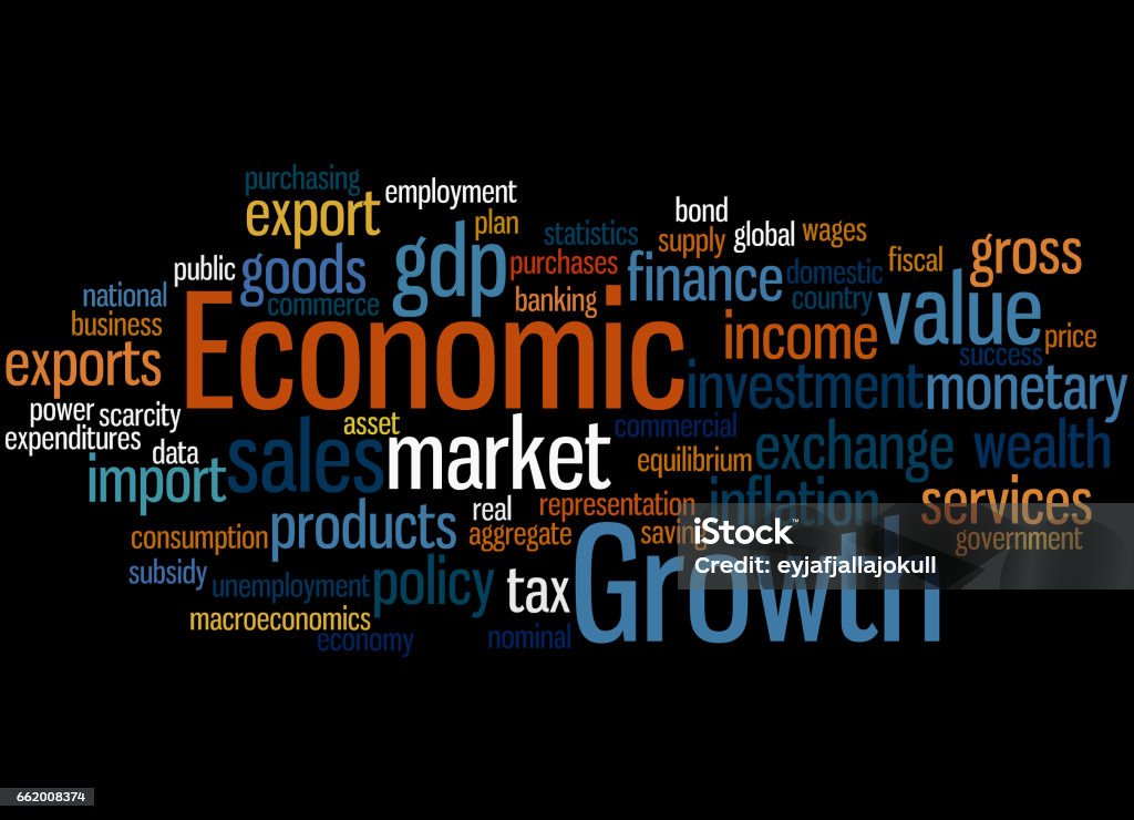 Economic Growth Word Cloud Concept 3 Stock Illustration - Download