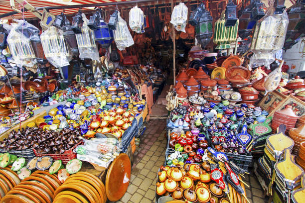 istock Bazaar Fez Morocco Artisan Souvenir Shop 662014044