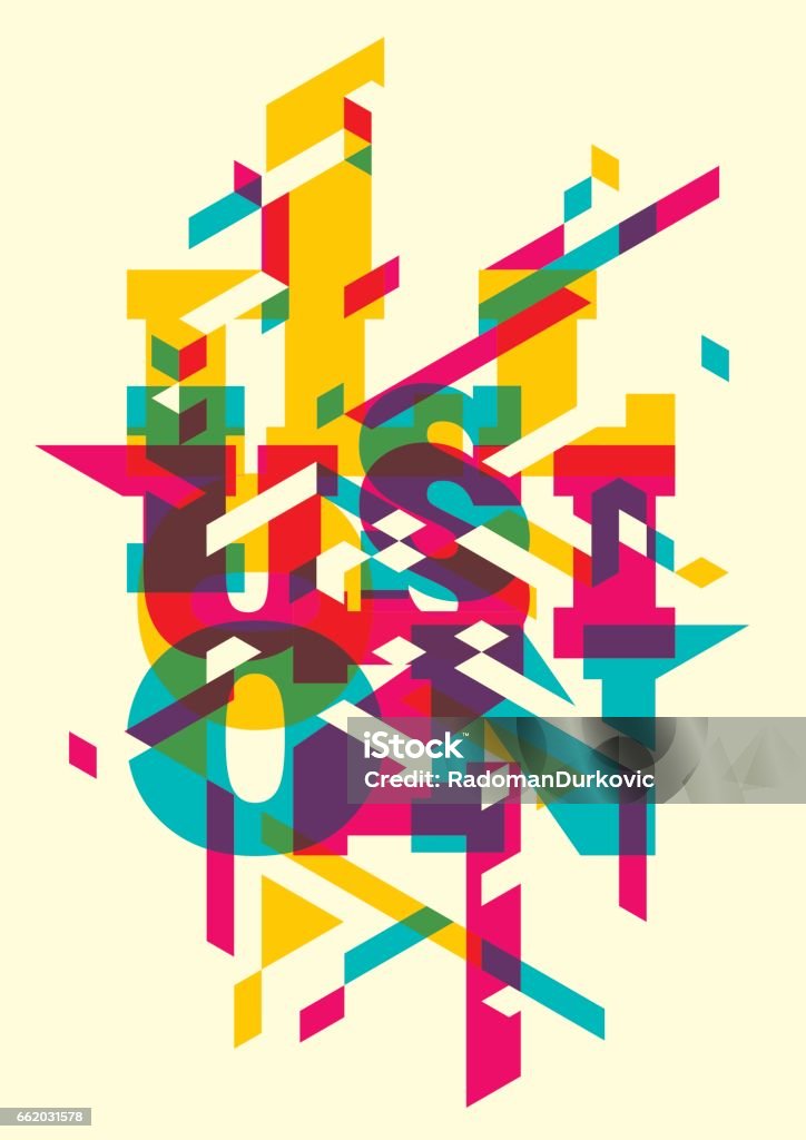 Abstract Stylized Abstract Style Illustration In Color Stock Illustration - Download ...