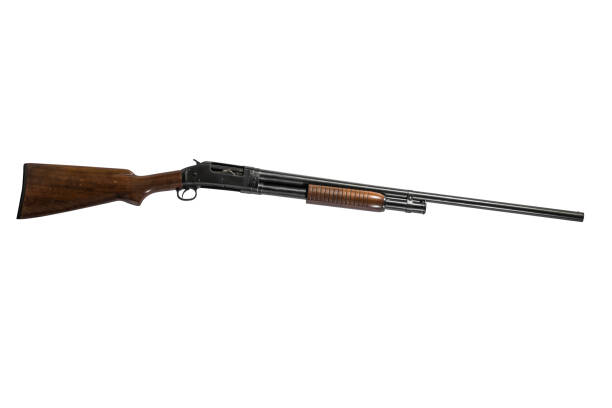 istock 12 Gauge Shotgun Isolated on White Background Right 662051008