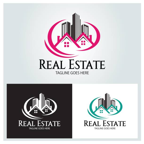 Real estate vector Real estate design template. Vector illustration real estate logos stock illustrations