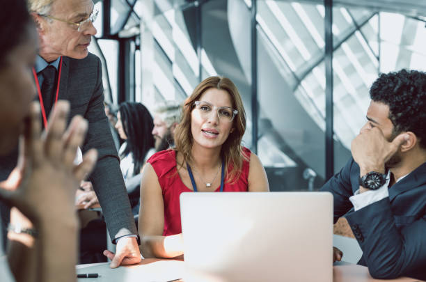 istock Business People on a Conference Event Discussing 662059682