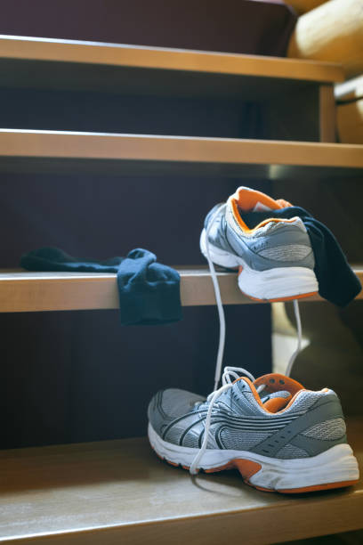 istock jogging shoes afterjogging shoes upstairs a training 662096804