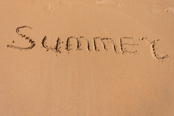 istock The word summer written in the sand on a beach 662097394