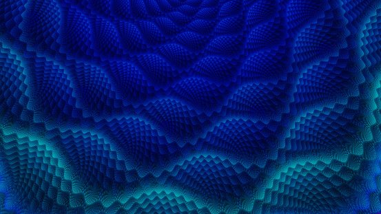 Scales. Patterns on fabric. Openwork crochet. 3D surreal illustration. Sacred geometry. Mysterious psychedelic relaxation pattern. Fractal abstract texture. Digital artwork graphic astrology magic