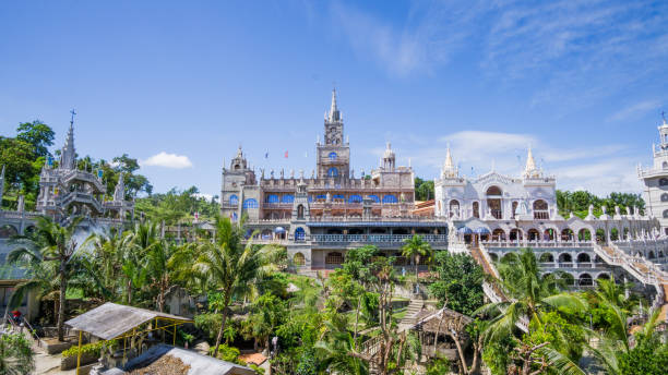Simala Church Shrine A wide shot of a popular destination in Cebu Philippines, the Simala Church Shrine. cebu province stock pictures, royalty-free photos & images