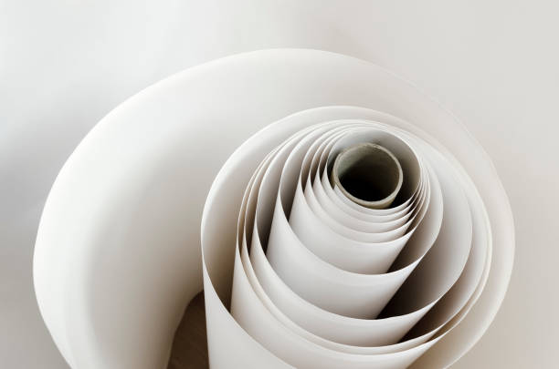 istock Roll paper swirl background 662169518