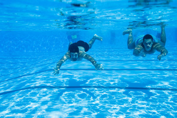 istock Swimming pool outdoors 662174838