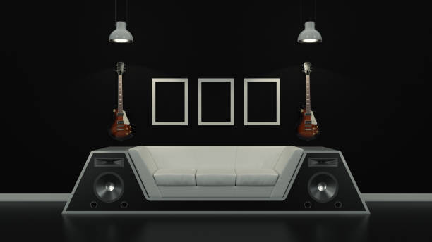istock modern interior room 3D with nice furniture inside 662183050