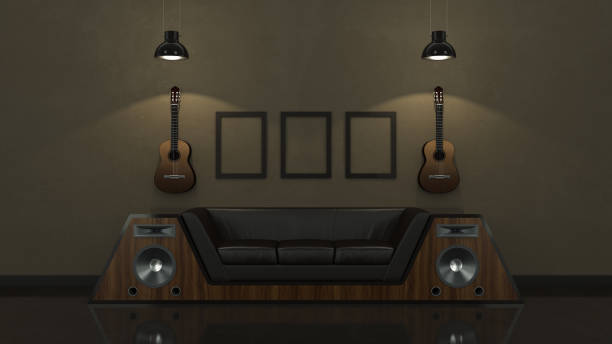 istock modern interior room 3D with nice furniture inside 662185366