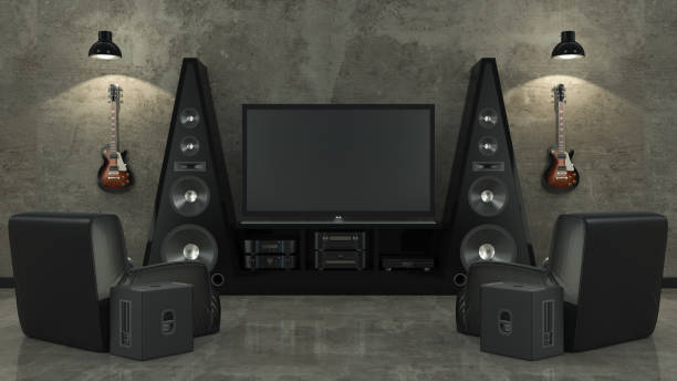 istock Modern living room home cinema 662190394