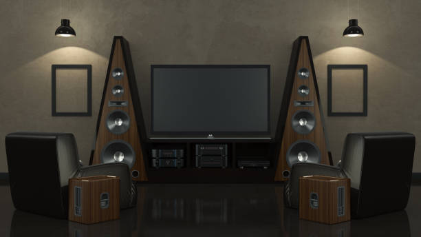 istock Modern living room home cinema 662190712