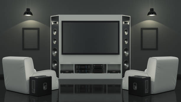 istock Modern living room home cinema 662190992