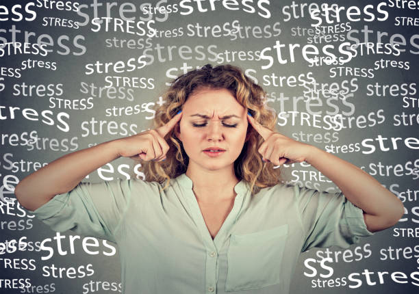 sad young woman with worried stressed face expression