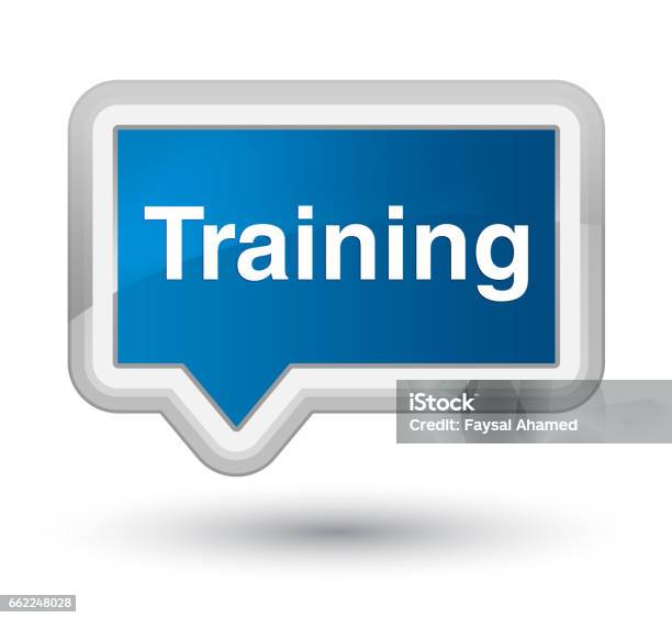 Training Prime Blue Banner Button Stock Illustration - Download Image Now - Banner - Sign, Blue, Button - Sewing Item