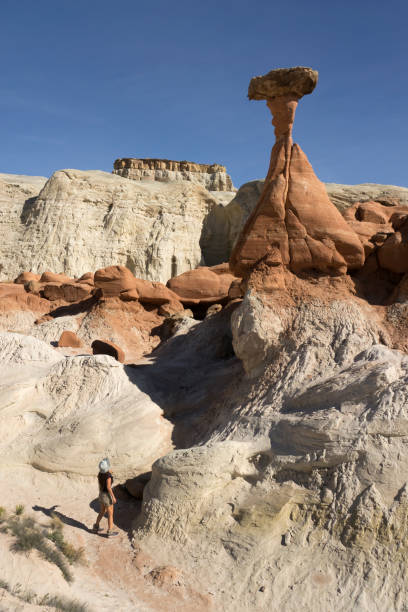 istock Woman hiker explores Toadstool Trail Escalante National Monument Arizona 662442638