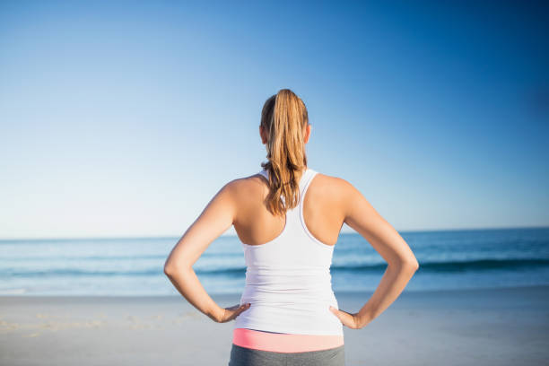 istock Fit woman on the beach 662446230