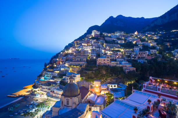 istock Positano lit by street lights 662508046