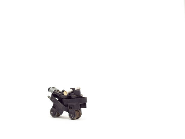 istock motorcycle toy made from lighter on white background 662541228