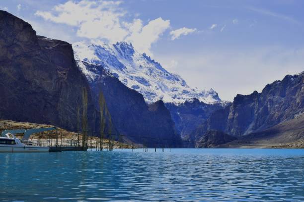 istock Attabad Lake with Deep Blue Water 662628472