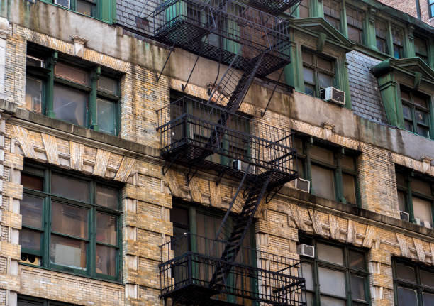 istock Old Building Fire Escape Ladder detail shot 662790988