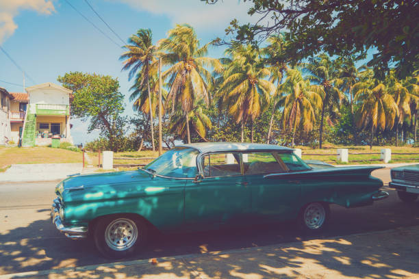Old vintage car in Varadero, Cuba