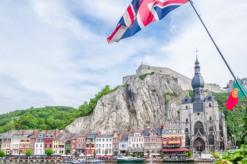 View of citadel of Dinant in Belgium