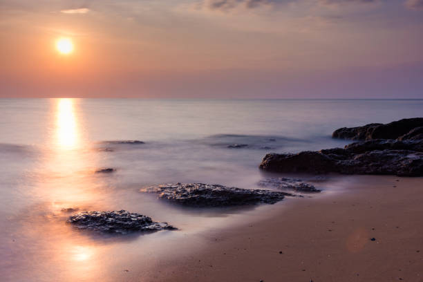 istock Landscape view of sunset. 662894790