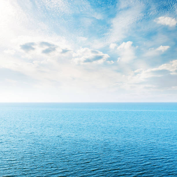 istock blue sea and clouds in sunset time 662919348