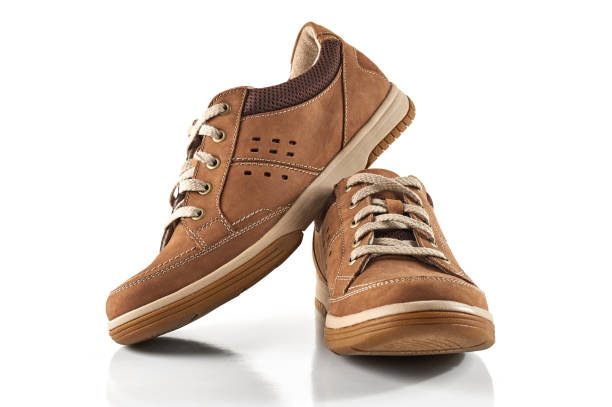 istock Pair of brown man's shoes 662935974