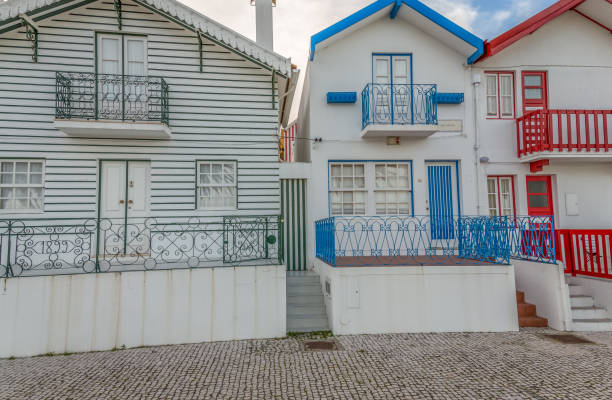 istock Colorful Striped Houses 662974580