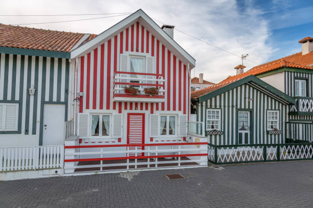 istock Colorful Striped Houses 662975870