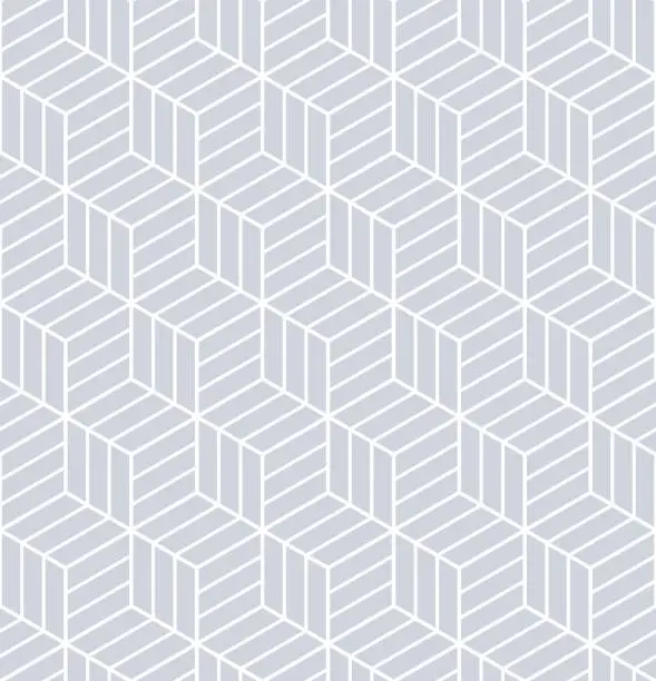 Vector illustration of Seamless op art pattern. 3D illusion.