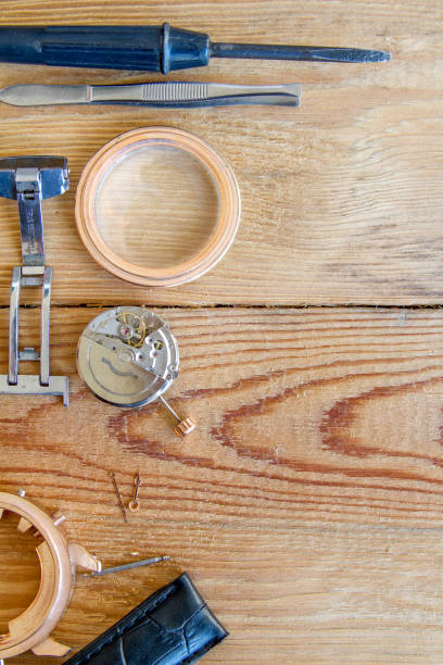 istock Special tools for repair of clocks. 663014278