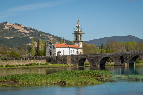 istock Old Church and Bridge 663025038
