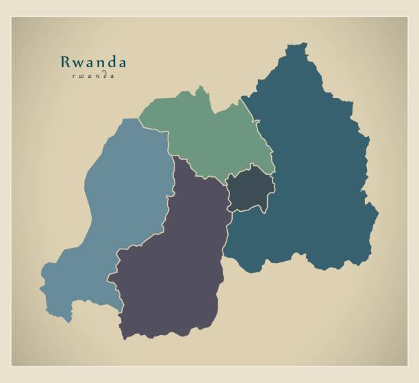 Mapa De Rwanda 190+ Rwanda Map With Districts Fotografías de stock, fotos e imágenes ...