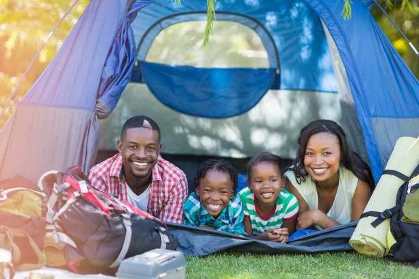 istock Happy family posing together 663031152