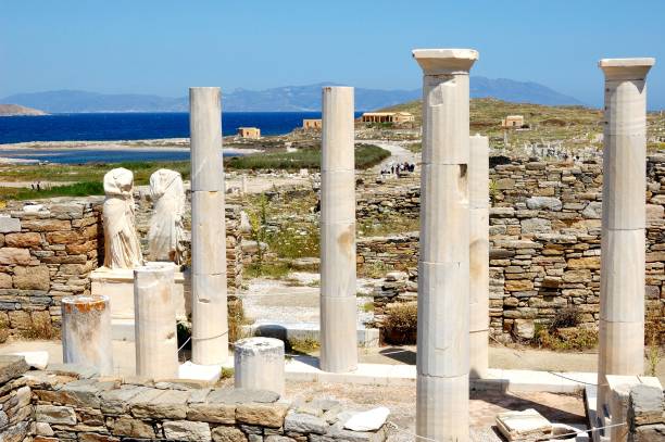 Ruins and the remains of marble statues
