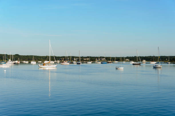 istock Boats in Apponagansett Bay 663052578