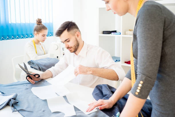 istock Fashion designers at work 663135902