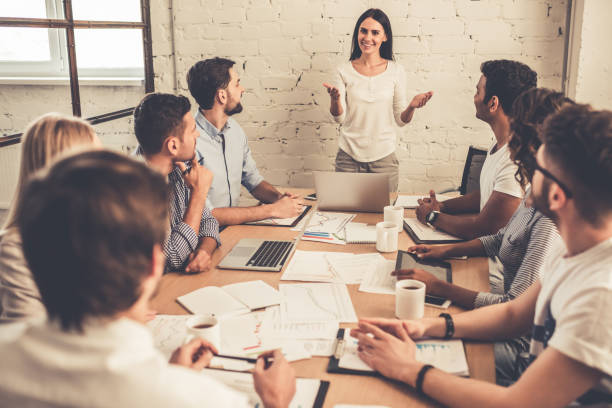 istock Business people at the conference 663138326