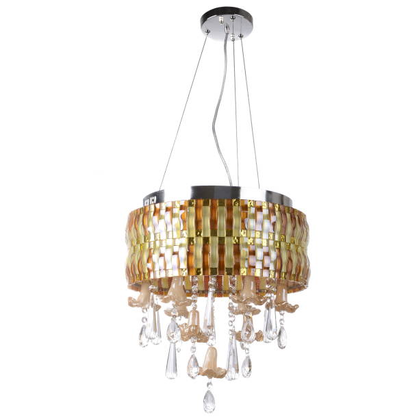 istock Crystal glass chandelier isolated 663225992